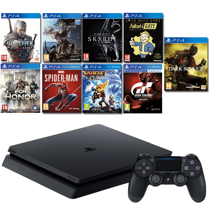 PS4 Slim 9 jeux fnac