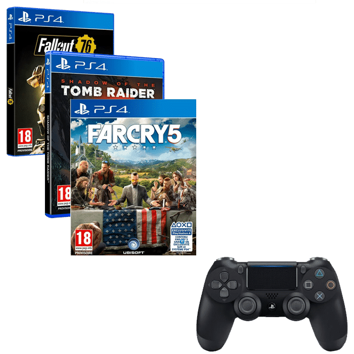 Manette PS4 + jeu (parmi une sélection) auchan copie
