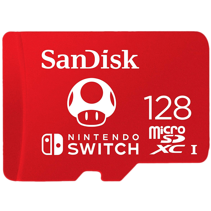Carte microSDXC SanDisk 128 Go pour Nintendo Switch (Version 2019)