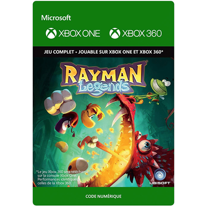 rayman legends xbox one dematerialisé