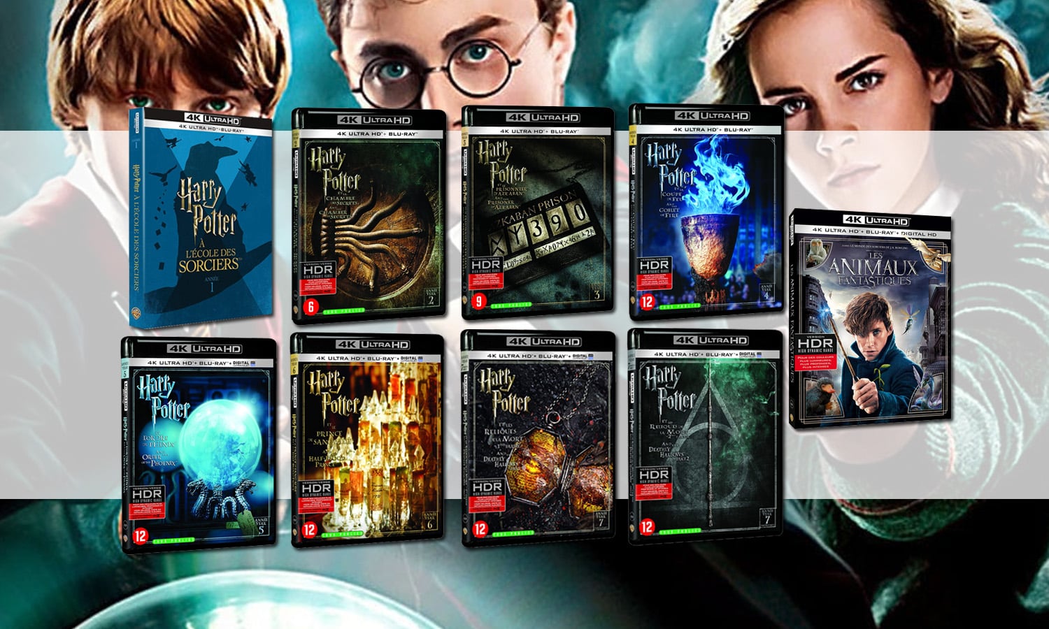SLIDER promo harry potter blu ray 4k animaux fantastiques V1
