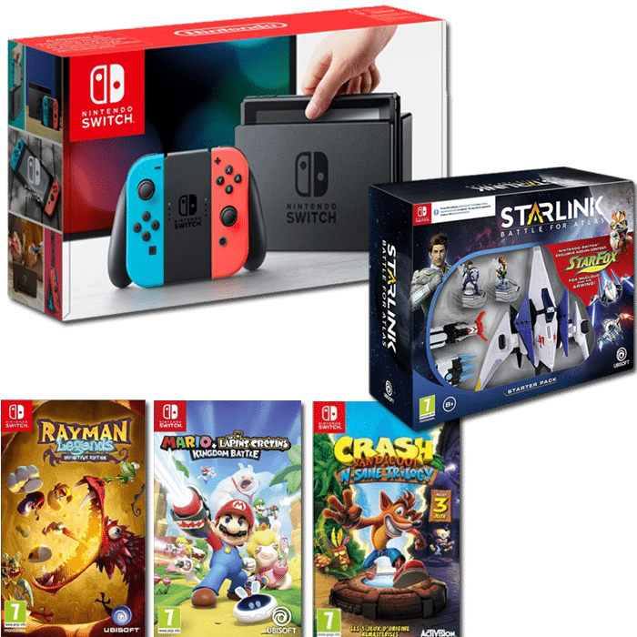 switch starlink crash bandicoot trilogy mario lapins crétins rayman legends