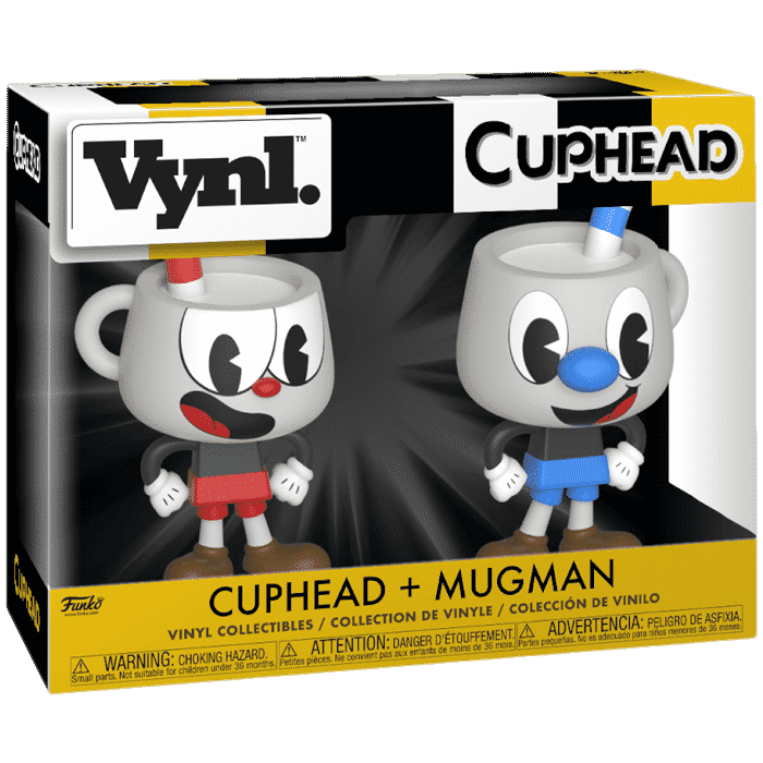 Pack 2 figurines Vinyl Cuphead