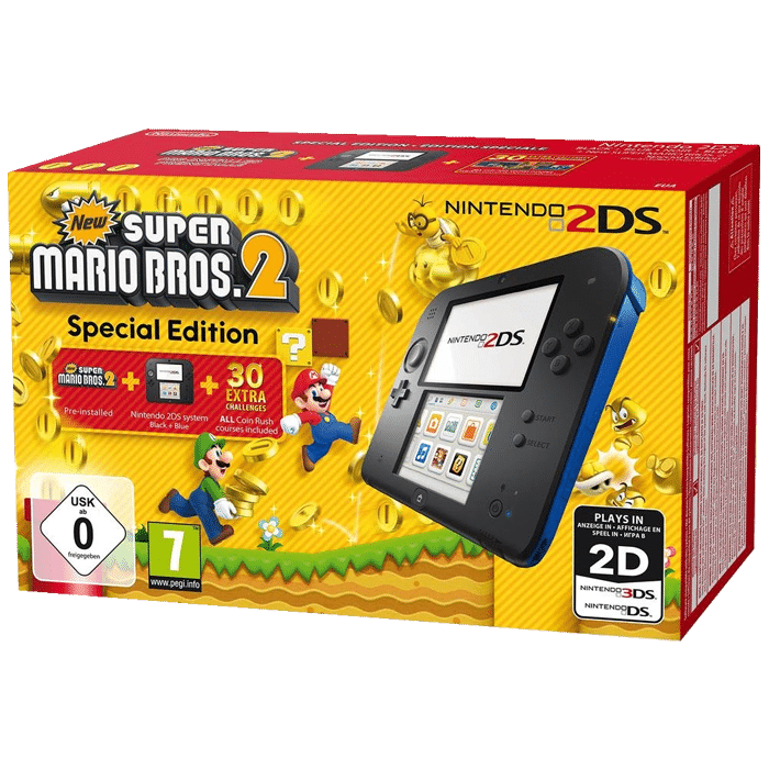 Console Nintendo 2DS + New Super Mario Bros 2 V2