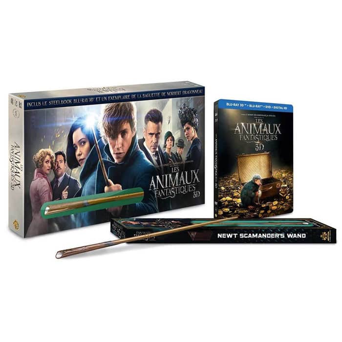 Les Animaux Fantastiques - Blu Ray 3D + baguette magique collector produit