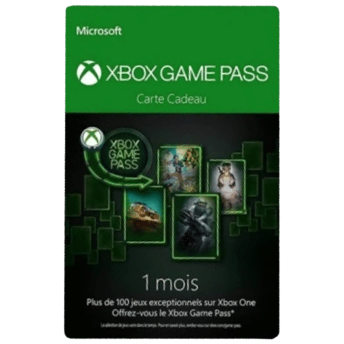 abonnement xbox one game pass 1 mois