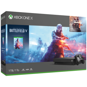 Pack Xbox One X Noire + Battlefield 5 + B 1 Revolution + Battlefield 1943