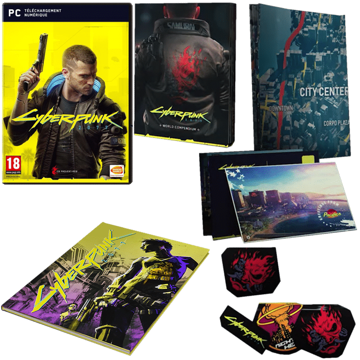 cyberpunk 2077 day one pc comic book micromania