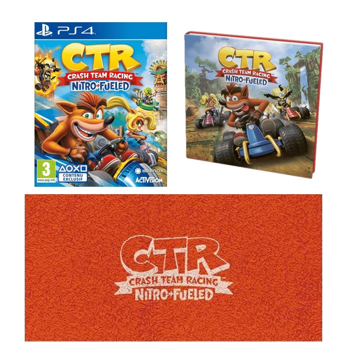 crash team racing serviette livre ps4