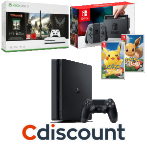 code cdiscount CONSOLES50 soldes ete 2019 v2