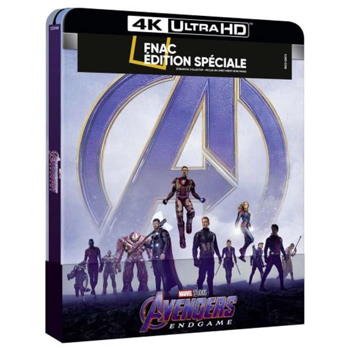 AVENGERS ENDGAME BLU-RAY 4K 2D STEELBOOK EXCLU FNAC jaquette officielle