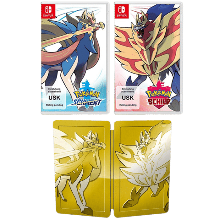 pokemon epee bouclier pack steelbook allemand