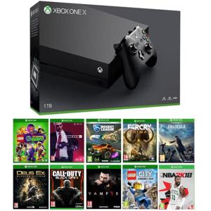 xbox one x 10 jeux auchan