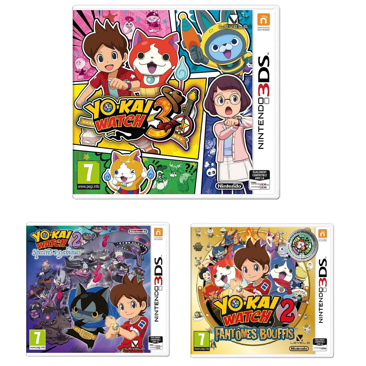 yo kai watch pack 3 jeux