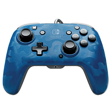 manette bleu camo pour nintendo switch