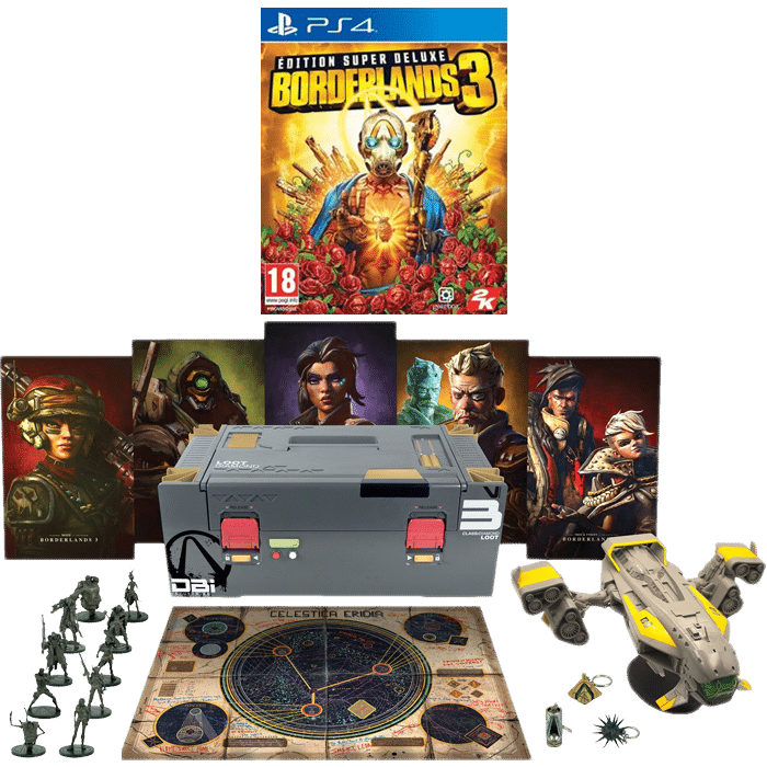 BORDERLANDS 3 SUPER DELUXE (AVEC STEELBOOK) + EDITION COLLECTOR SUR PS4 v2