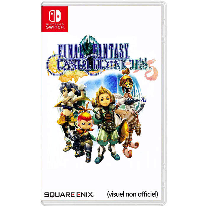jaquette non officielle final fantasy crystal chronicles switch