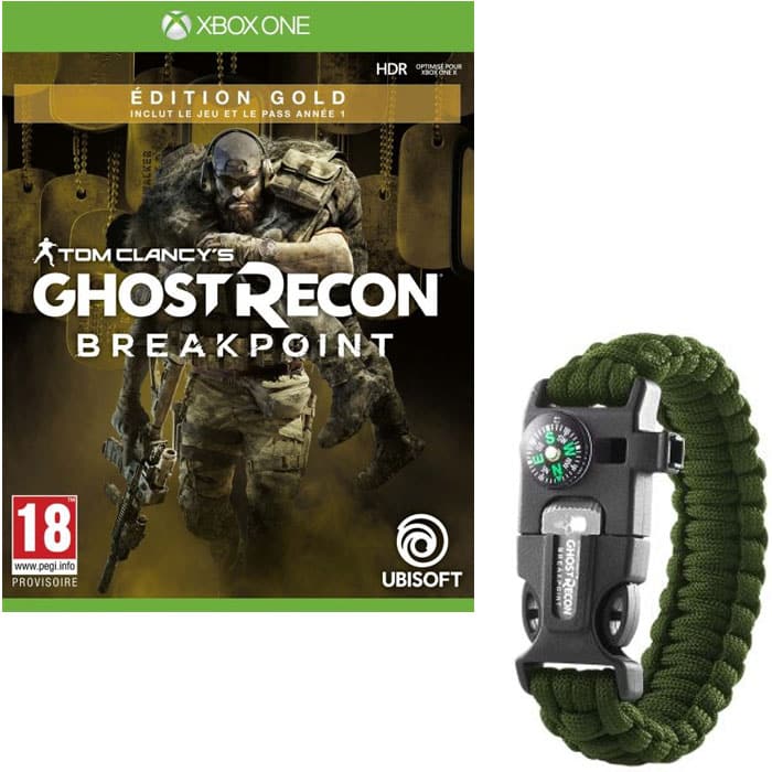 ghost recon breakpoint gold edition xbox one bracelet de survie