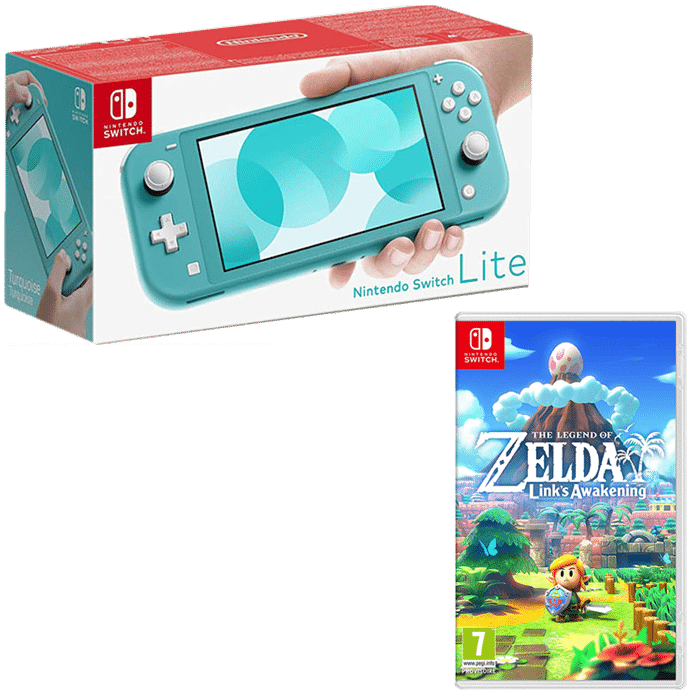 switch lite turquoise zelda links awakening