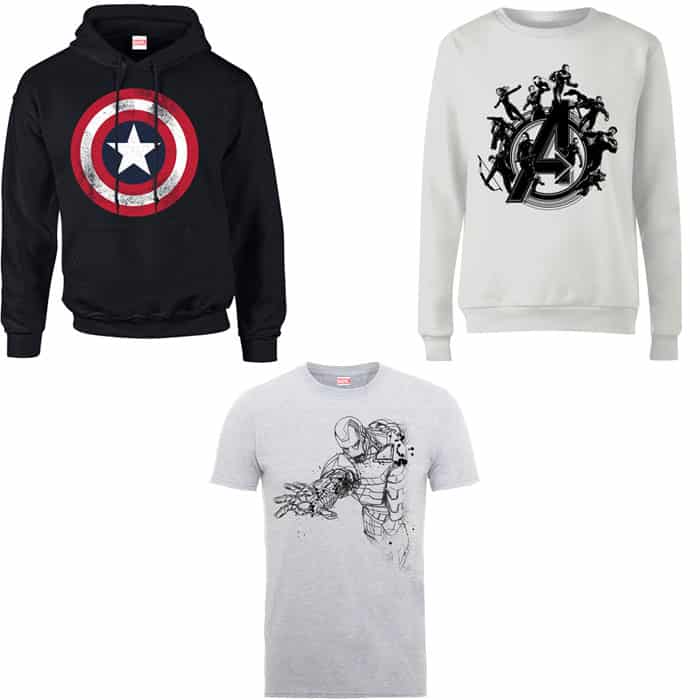 promo Sweat et T Shirt Avengers zavvi 12 10 19