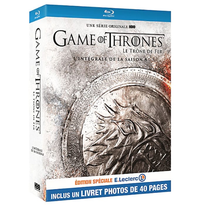 Coffret Blu-Ray game of thrones saison 8 edition speciale Leclerc
