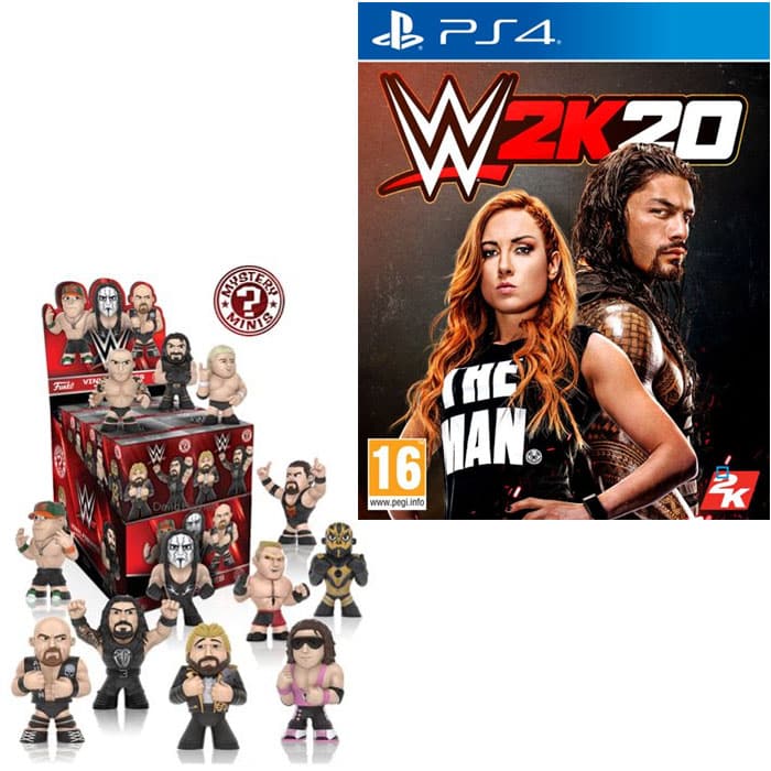 WWE 2K20 PS4 + Mini Funko
