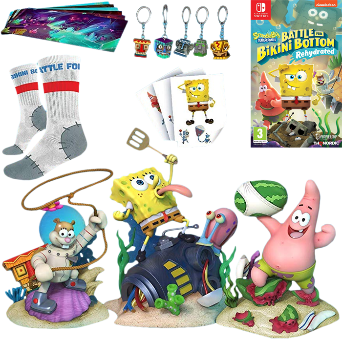 bob l'eponge Spongebob Squarepants Battle For Bikini Bottom Rehydrated collector switch