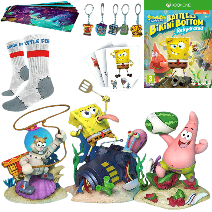 bob l'eponge Spongebob Squarepants Battle For Bikini Bottom Rehydrated collector xbox one