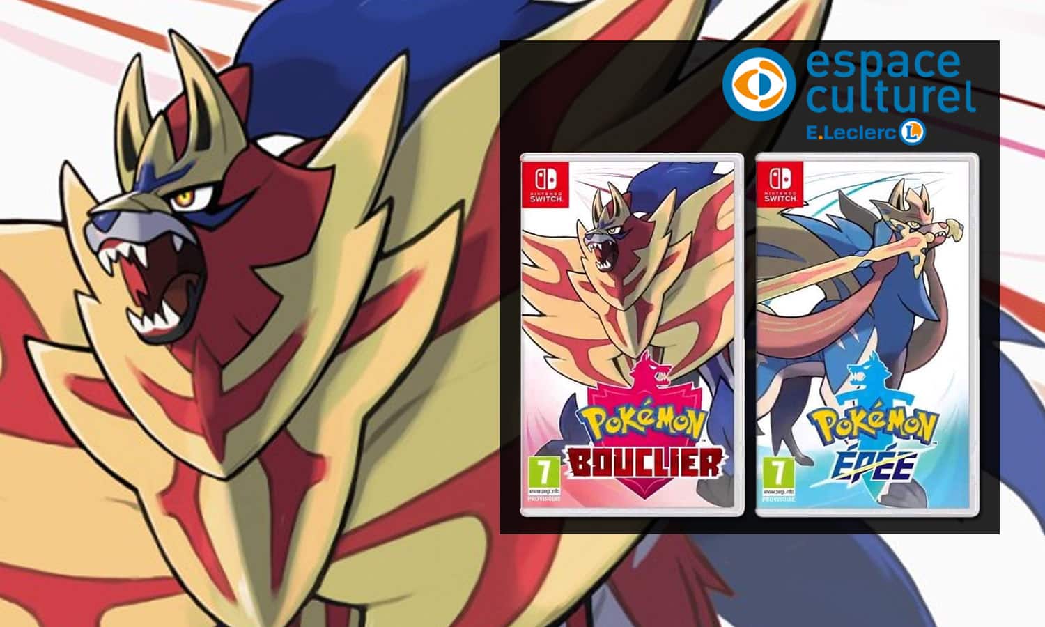 SLIDER pokemon epee bouclier leclerc