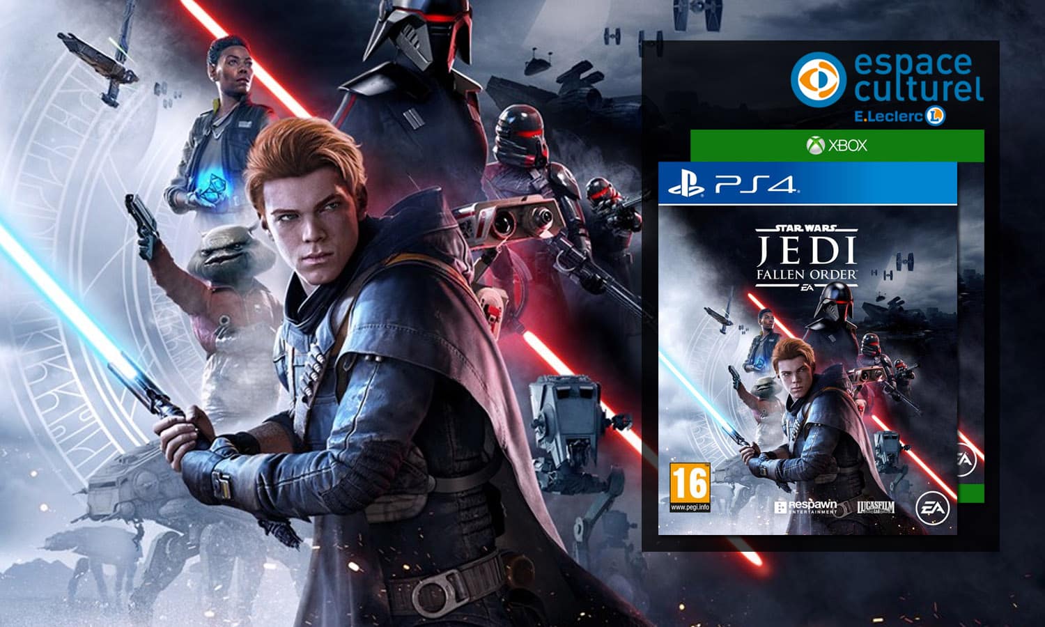 SLIDER star wars jedi fallen order ps4 xbox one leclerc