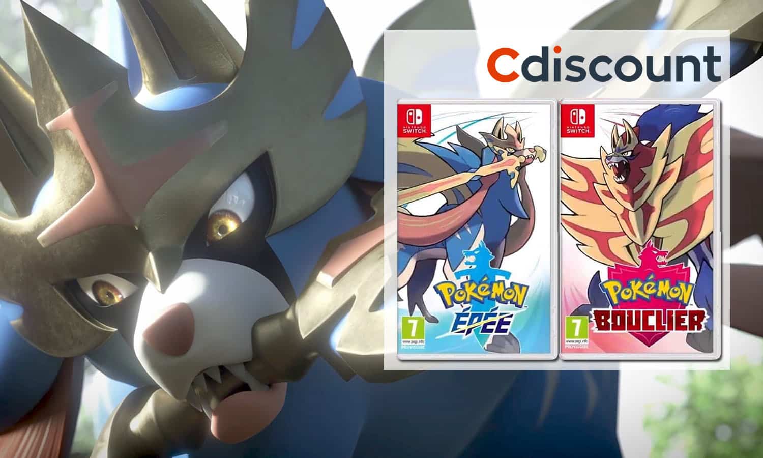 SLIDER pokemon epee bouclier switch logo cdiscount v1