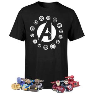Lot 1 T Shirt Avengers 6 petites voitures 6 stylos Beast Kingdom