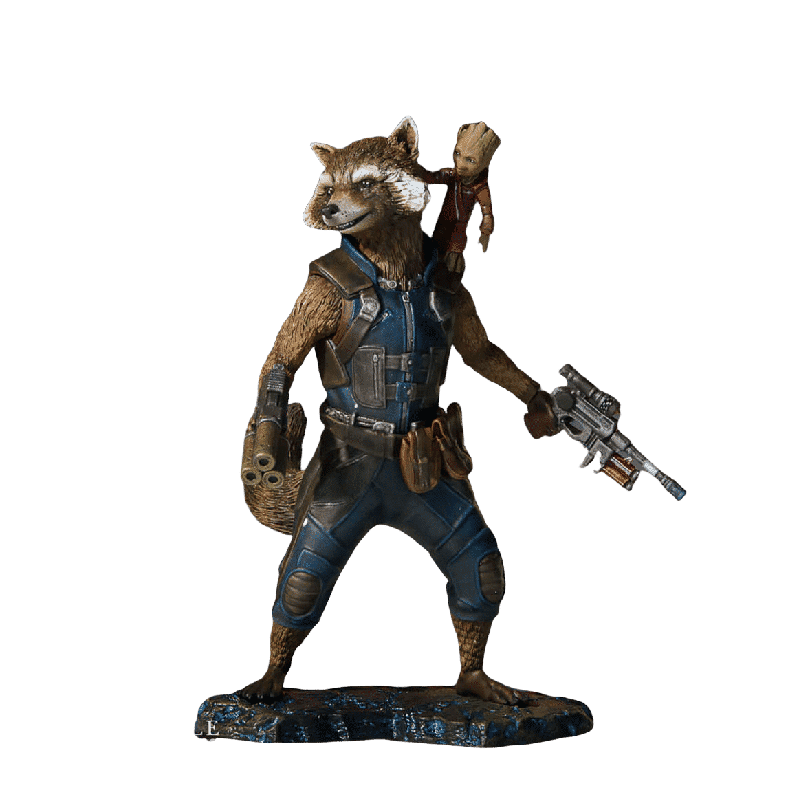 groot figurine rocket