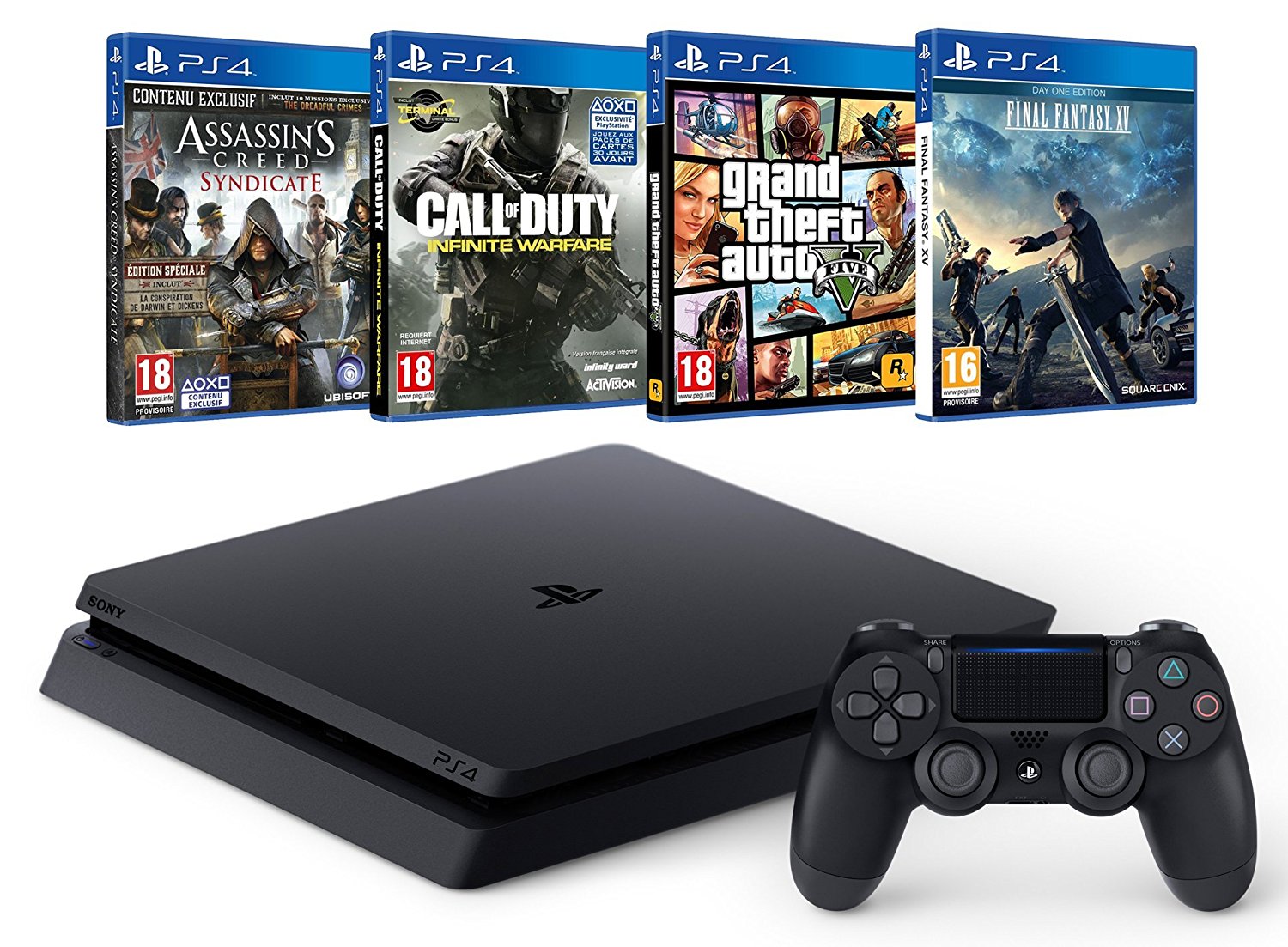 pack-ps4-slim-moins-cher-avec-4-jeux