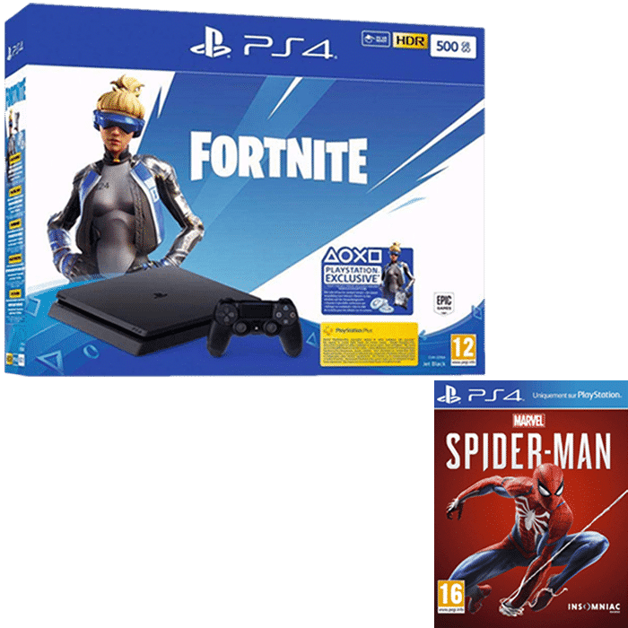 ps4 slim 500 go fortnite spiderman standard