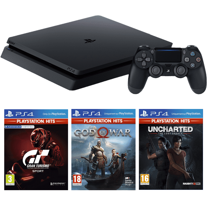 ps4 slim god of war gt sport uncharted lost legacy ps hits