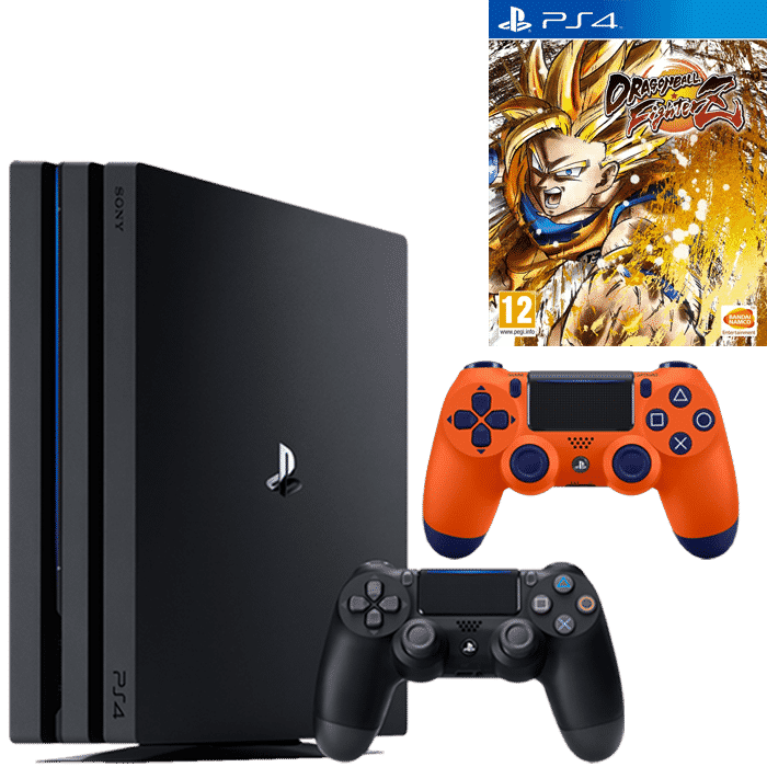 ps4 pro dragon ball fighterz 2 manettes sunset orange
