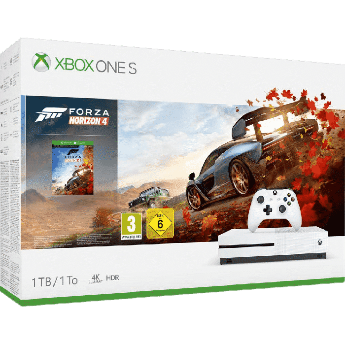 PACK CONSOLE MICROSOFT XBOX ONE S 1 To standard FORZA HORIZON 4