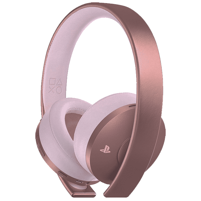 Casque sans Fil PS4 rose or gold