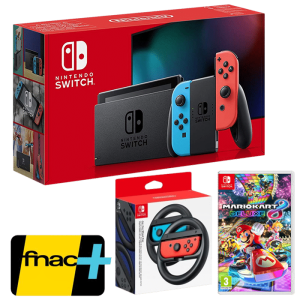 nouvelle switch volant mario kart 8 deluxe carte fnac plus