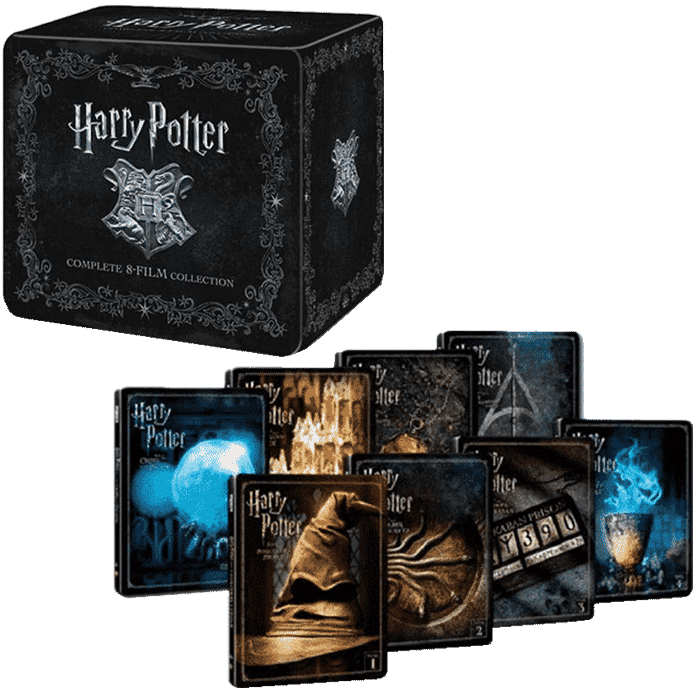 HARRY POTTER INTEGRALE 8 FILMS BLU RAY EN STEELBOOK detoure