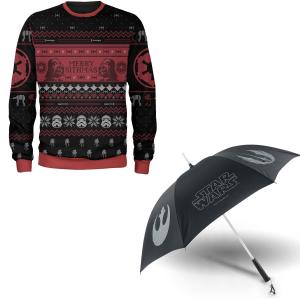 sweatshirt dark vador avec parapluie led dark vador