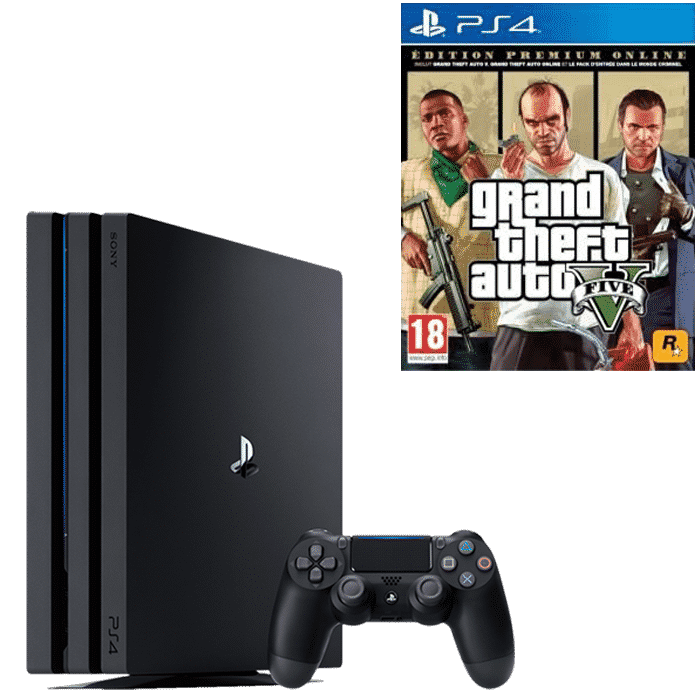 PS4 Pro 1 To Noire GTA 5 Edition Premium