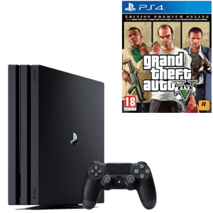 PS4 Pro 1 To Noire GTA 5 Edition Premium