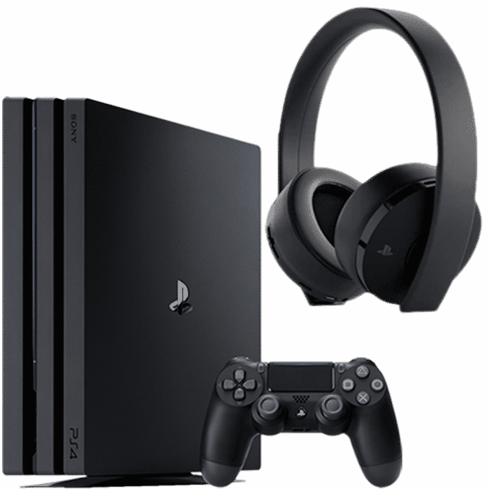 Pack PS4 Pro Noire Casque Sans Fil Gold