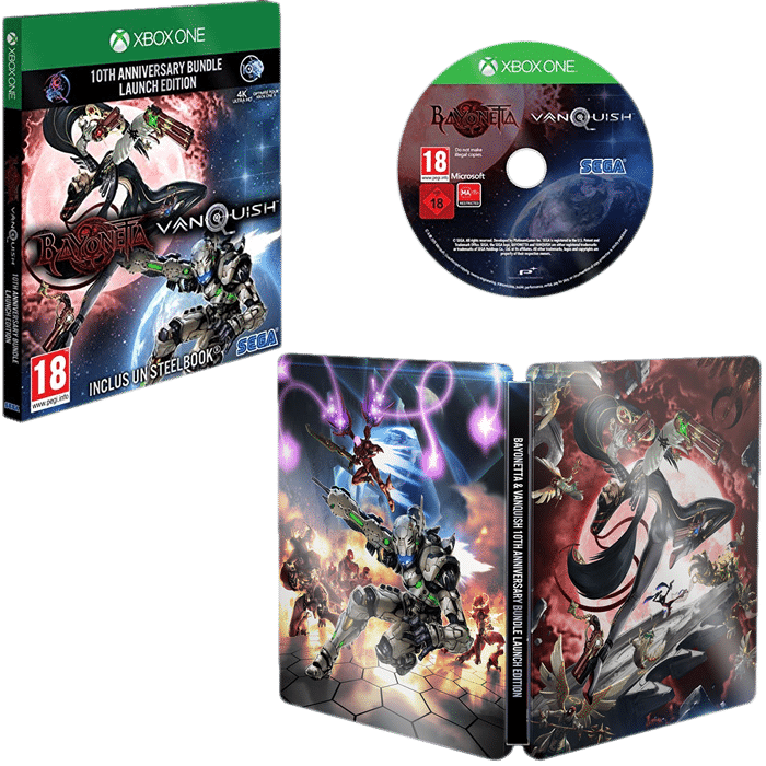 pack bayonetta vanquish 10th anniversary steelbook xbox one
