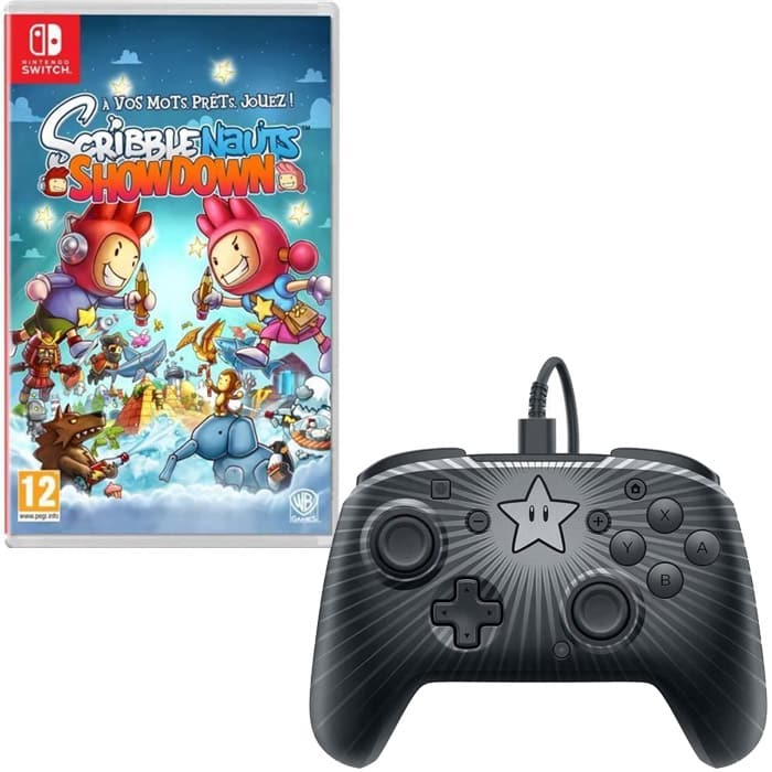 Scribblenauts Showdown Manette fil PDP Star switch