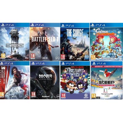 pack 8 jeux ps4