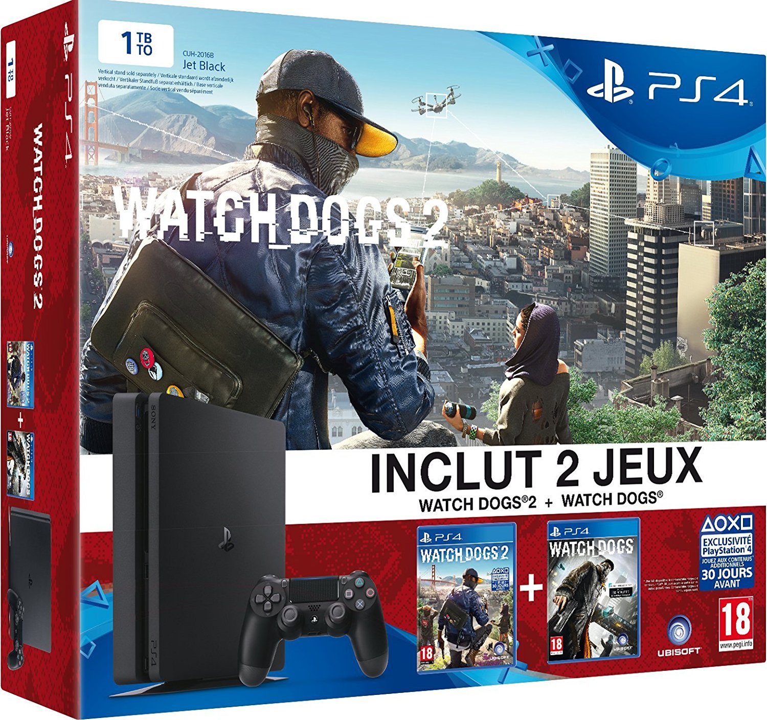 ps4-slim-watch-dogs-1-et-2-pas-cher