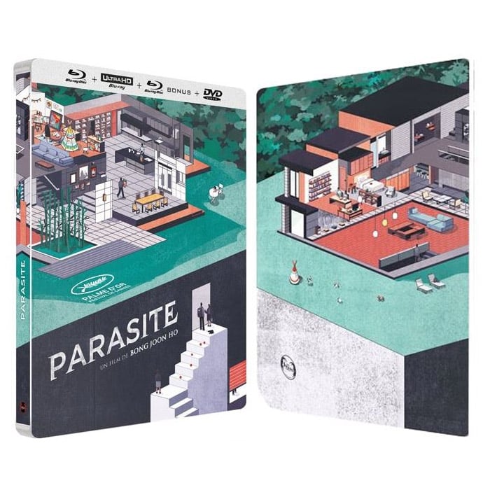 PARASITE EDITION COLLECTOR BLU RAY 4K 2D DVD STEELBOOK